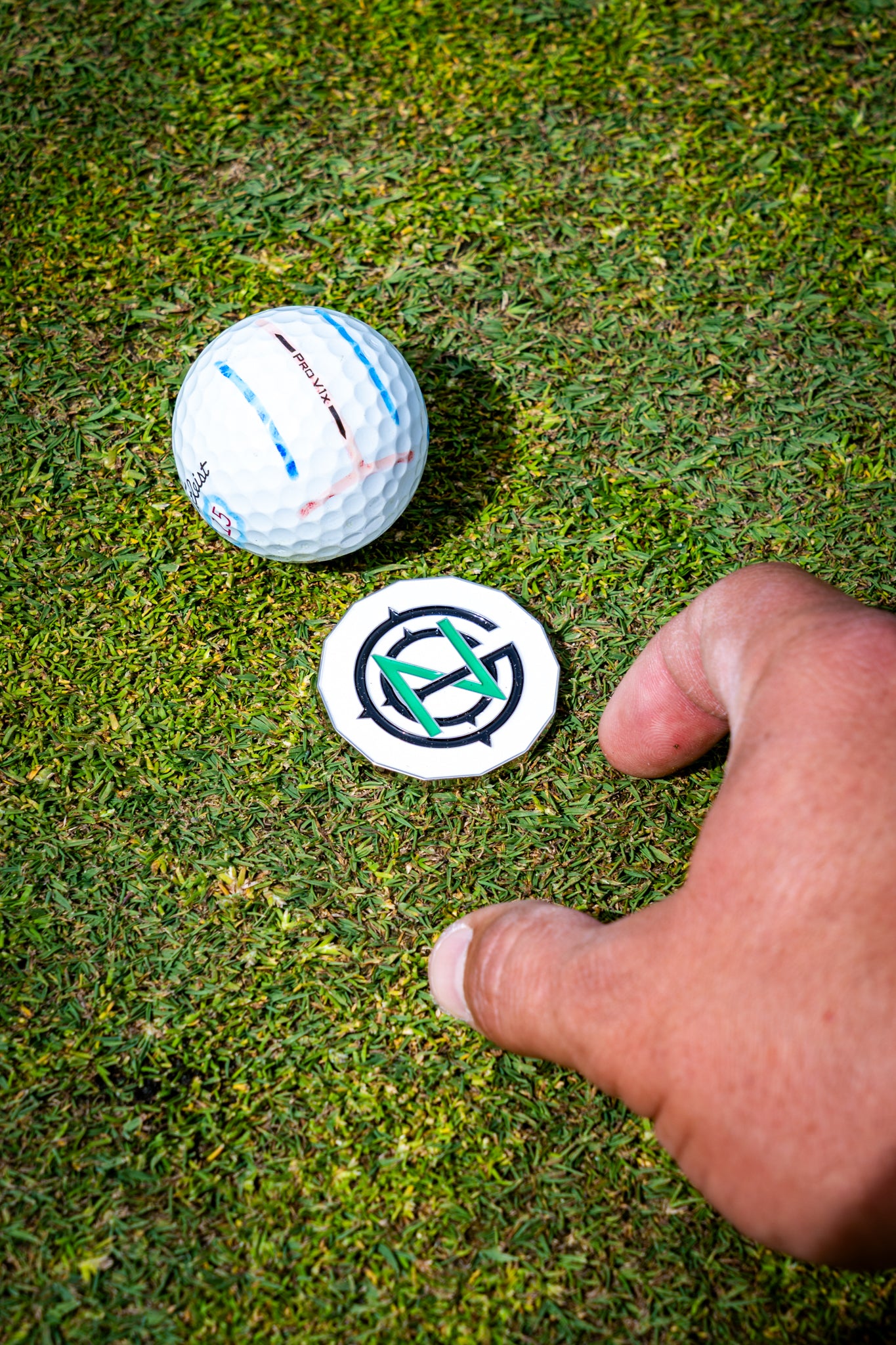 No Gimme Gang 2 Piece Golf Ball Marker – Make Every Shot Count!