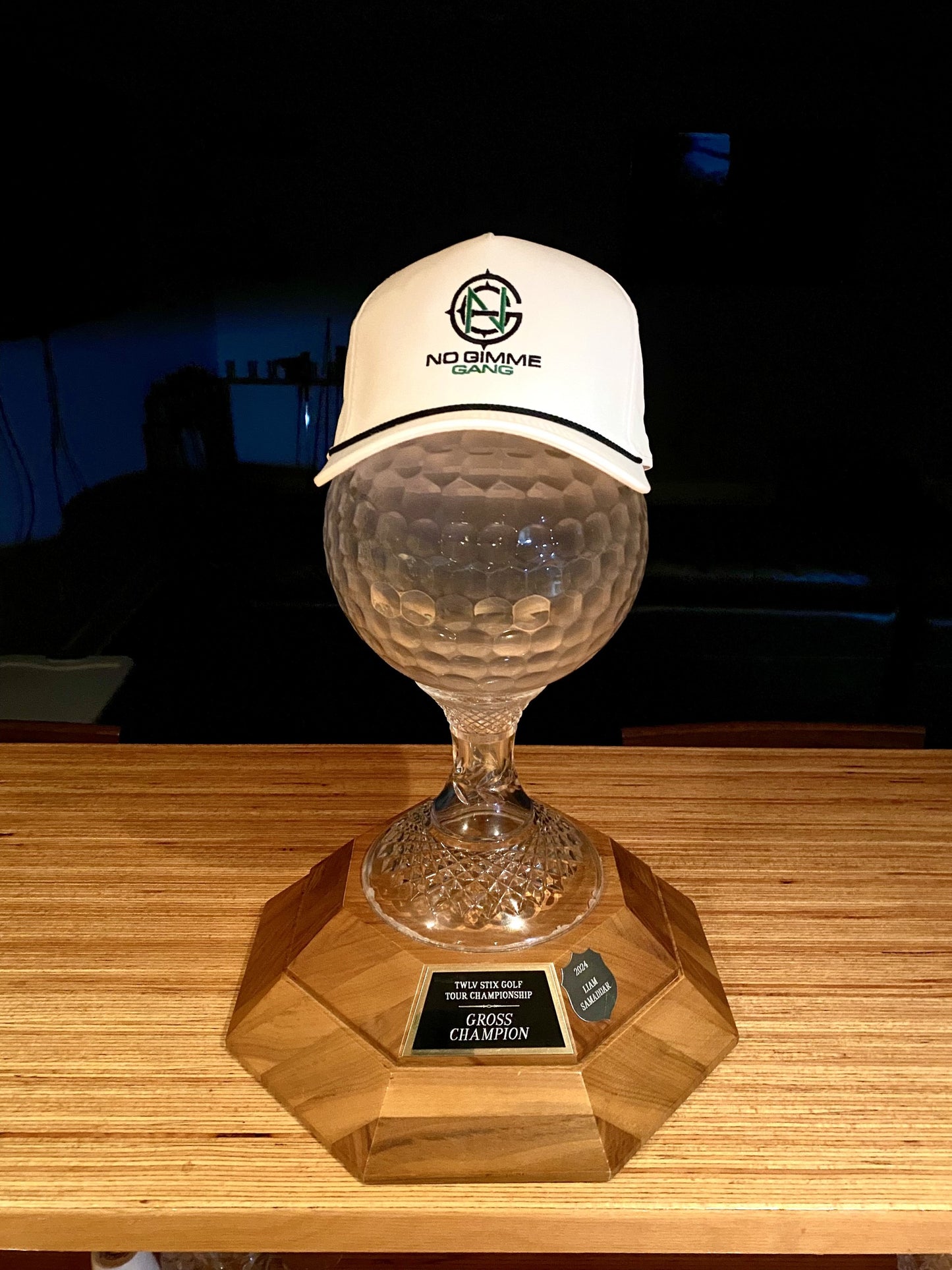 No Gimme Gang OG Golf Hat - White - Wear Your Attitude on the Course!